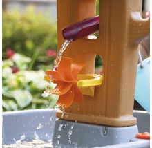 Waterspeeltafel met turbine en waterglijbaan