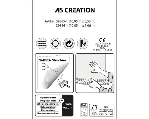 Informatie over AS Creation behangproducten en certificeringen