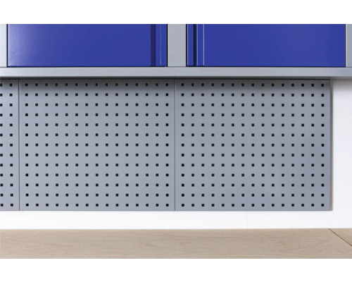 Werkplaats met gereedschapswand voor gereedschapsopslag