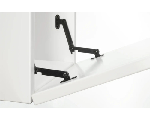 Meubelscharnier op witte kast