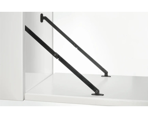 Meubelveerbeslag ter ondersteuning van de openingsbeweging van meubelkleppen