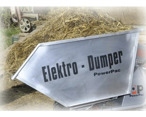 Elektrische dumper gevuld