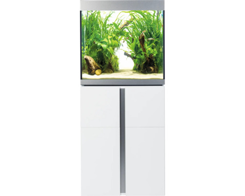 FLUVAL Aquariumcombinatie Siena 166 L met LED verlichting, verwarming, buitenfilter en onderkast wit 55x55x128 cm