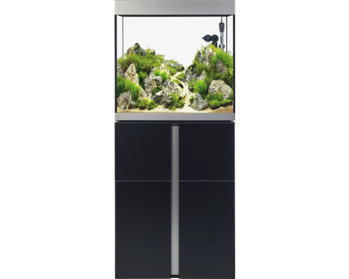 FLUVAL Aquariumcombinatie Siena 166 L met LED verlichting, verwarming, buitenfilter en onderkast zwart 55x55x128 cm