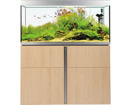 FLUVAL Aquariumcombinatie Siena 332 L met LED verlichting, verwarming, buitenfilter en onderkast beuken 110x55x128 cm