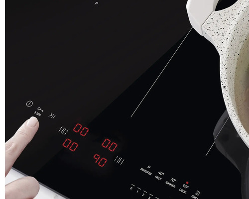 Inductiekookplaat met digitale display en pan