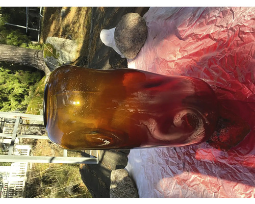 Decoratieve glazen fles om te ontwerpen