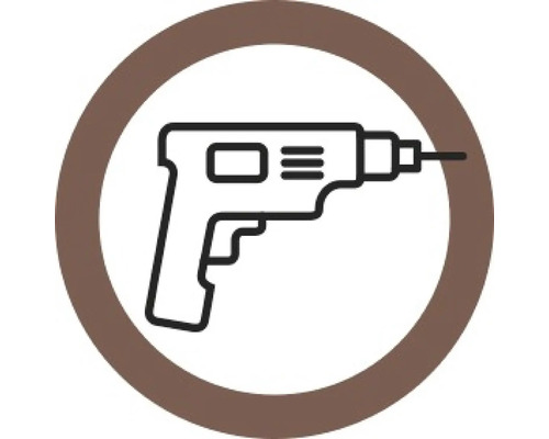 Symbool van een boormachine