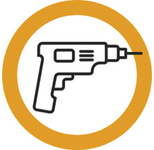 Symbool voor boormachine