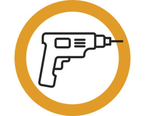 Symbool van een boormachine