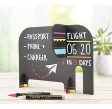 Decoratief olifantenbord met notities en stiften