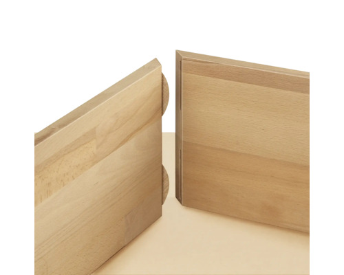 Houten platen met verbindingsstukken voor meubelconstructie