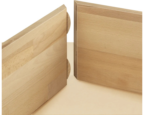 Houten panelen met plugverbindingen voor meubelconstructie