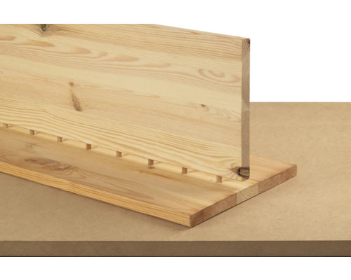 Houten plank met veer-en-groefverbinding