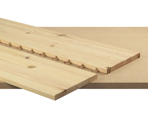 Verbinding van twee planken met houten pennen