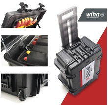 Wiha gereedschapskoffer met trolleyfunctie en gereedschapsassortiment