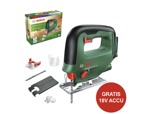 BOSCH Accu decoupeerzaag UniversalSaw 18V-100 **gratis accu**