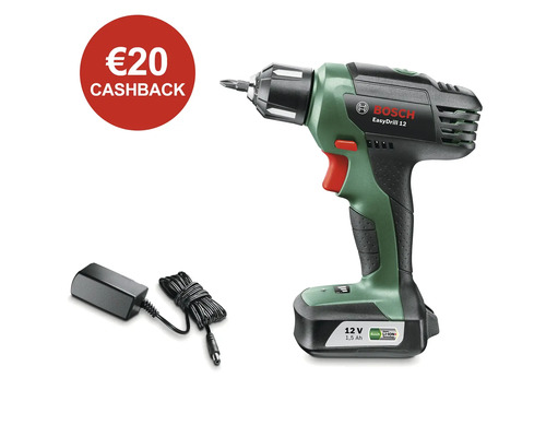 BOSCH Accu schroefboormachine EasyDrill 12 **€20 Cashback**