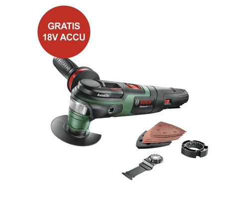 BOSCH Accu multitool AdvandcedMulti 18 **gratis accu**