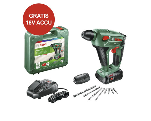 BOSCH Accu boorhamer Uneo Maxx (met accu, lader en koffer) **extra gratis accu**