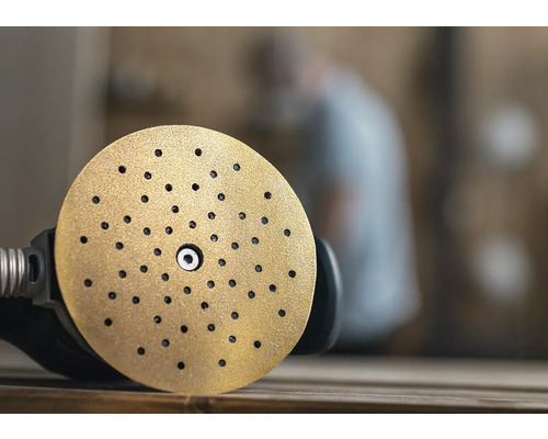 Schuurschijf met gaten voor schuurwerkzaamheden