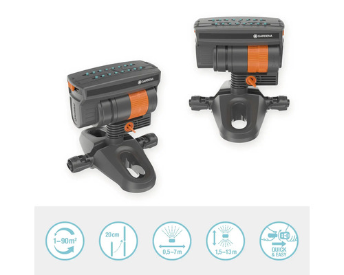 GARDENA Micro Drip zwenksproeier OS 90, 13 mm (1/2
