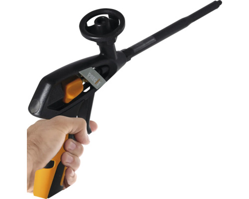 Handschuimpistool met bedieningswiel en handgreep