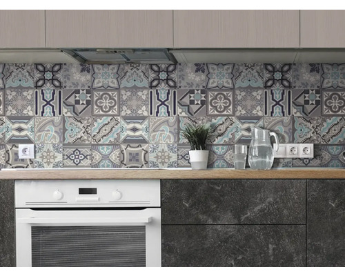 Keuken met tegels in patchwork-look