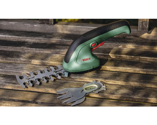 Accu grasschaar met struikmes en grasschaar mes