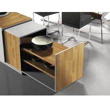 Dressoir met open kast en servies