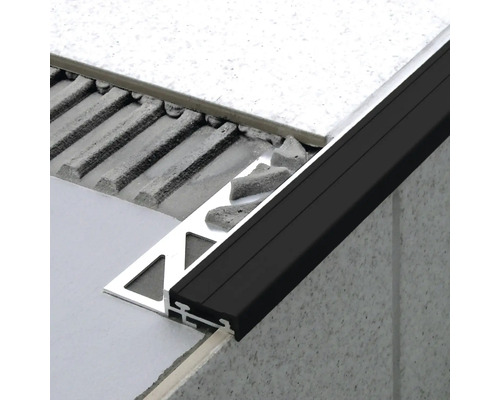 Tegelafwerkingsprofiel met tegels