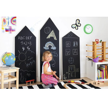 D-C-FIX Plakfolie Schoolbordfolie Krijtbordfolie zwart 45x200 cm met 3 krijtjes