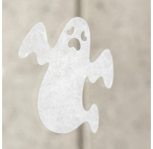 Witte Halloween raamsticker in de vorm van een spook
