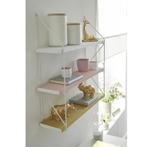 Wandrek met drie planken en decoraties