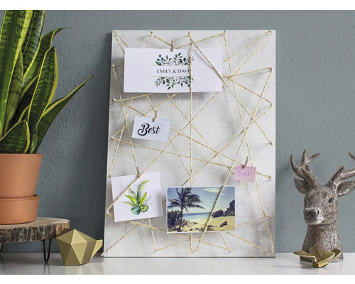 Decoratief memobord met touw en foto''s