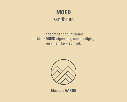 Moed kleur zandbruin