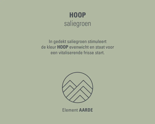 Hoop saliegroen element aarde