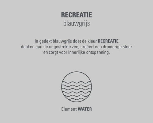 Recreatie blauwgrijs Element Water