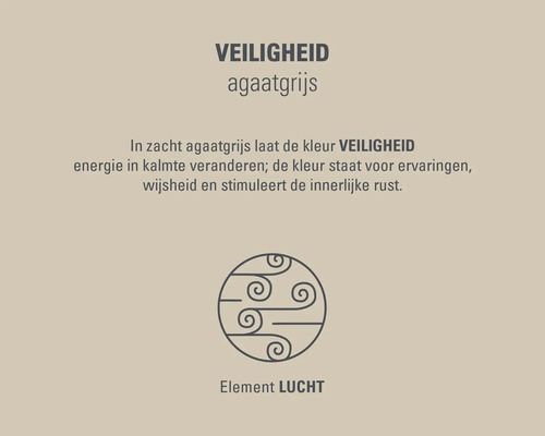 Veiligheid agaatgrijs kleurelement lucht
