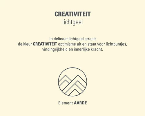 Creativiteit lichtgeel