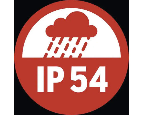 IP54 beschermingsgraad: bescherming tegen stof en spatwater