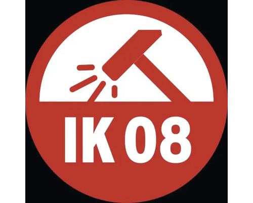 IK08-teken: Beschermd tegen impactenergie