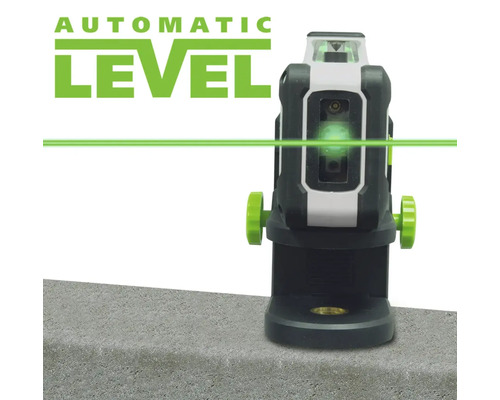 Automatische kruislijnlaser met groene laserlijn