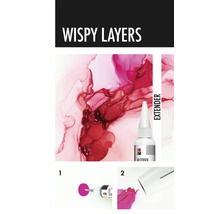 Instructie voor Wispy Layers effect met alcoholinkt en extender