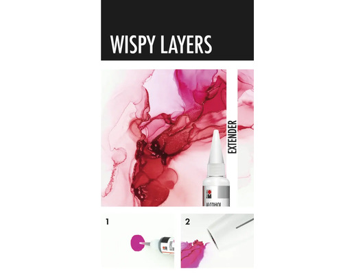 Wispy Layers alcoholinkt en extender toepassing