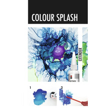 Kleurvlek met alcoholinkt en kleurverlenger.