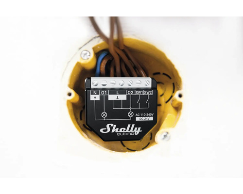 Shelly Qubino relaisinzet in de inbouwdoos