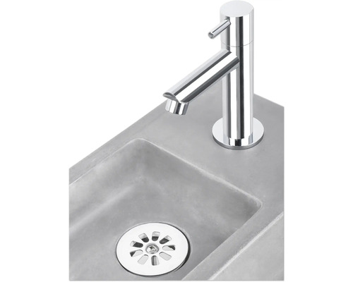 Wastafel met kraan en afvoer