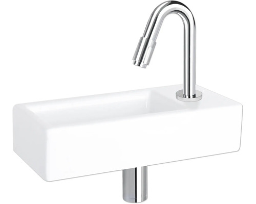 Wastafel met kraan voor de badkamer