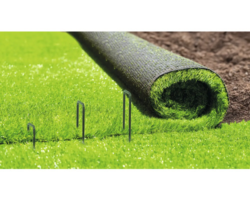 Kunstgrasrol met bevestigingsnagels voor de tuin